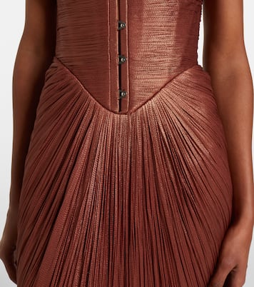 Susie silk bustier gown | Maria Lucia Hohan