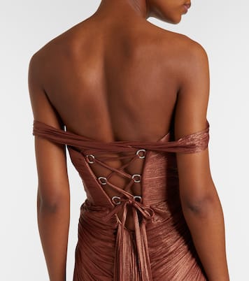 Susie silk bustier gown | Maria Lucia Hohan