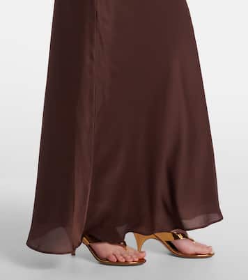 Draped chiffon maxi dress | Rotate