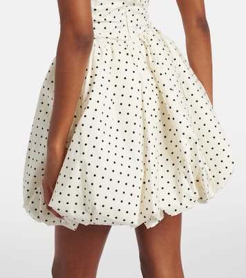 Balloon polka-dot poplin miniskirt | Rotate