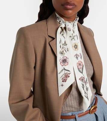 Floral silk scarf | Loro Piana