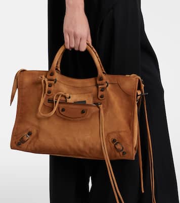 Henkeltasche Le City Medium aus Veloursleder | Balenciaga