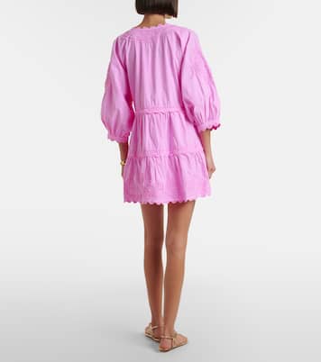 Vestido corto de algodón bordado | Juliet Dunn