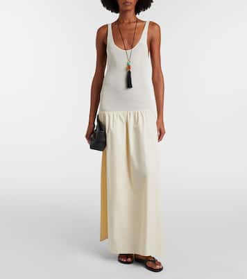 Ilya cotton-trimmed maxi dress | The Frankie Shop