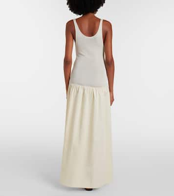 Ilya cotton-trimmed maxi dress | The Frankie Shop