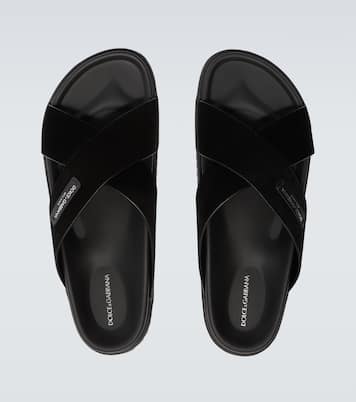 Logo suede sandals | Dolce&Gabbana