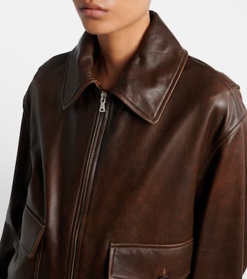 Blouson Anton aus Leder | Nour Hammour