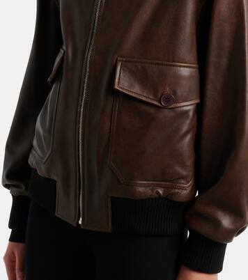 Blouson Anton aus Leder | Nour Hammour