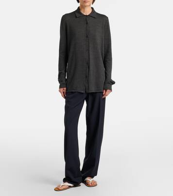 Ocari knitted cashmere and silk shirt | The Row
