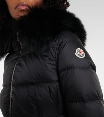 Boed shearling-trimmed down jacket | Moncler