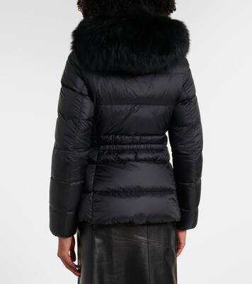 Boed shearling-trimmed down jacket | Moncler