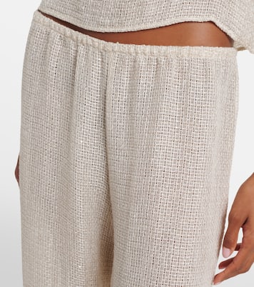 Stella sequined linen-blend wide-leg pants | Leset