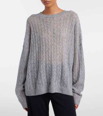 Amabel cable-knit cashmere and silk sweater | Lisa Yang