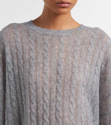 Amabel cable-knit cashmere and silk sweater | Lisa Yang