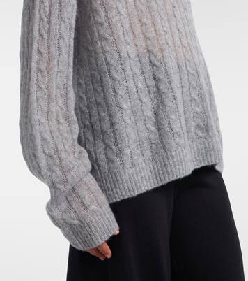 Amabel cable-knit cashmere and silk sweater | Lisa Yang