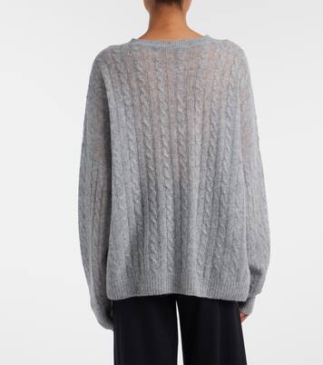 Amabel cable-knit cashmere and silk sweater | Lisa Yang