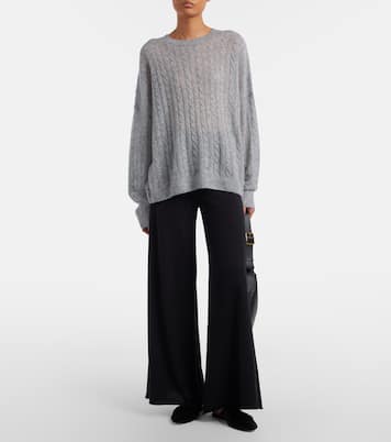 Amabel cable-knit cashmere and silk sweater | Lisa Yang