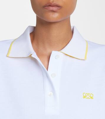 Double L cotton piqué polo shirt | Loewe