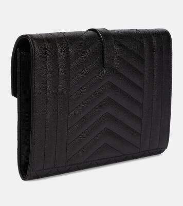 Envelope 마틀라세 레더 클러치 | Saint Laurent