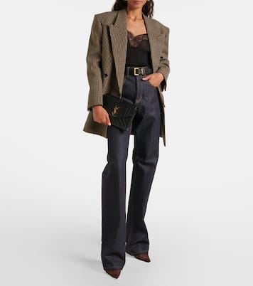 Envelope 마틀라세 레더 클러치 | Saint Laurent