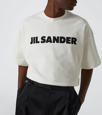Logo short-sleeved cotton T-shirt | Jil Sander