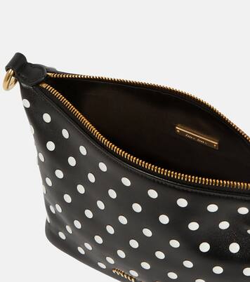 Polka-dot leather shoulder bag | Miu Miu
