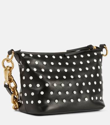 Polka-dot leather shoulder bag | Miu Miu