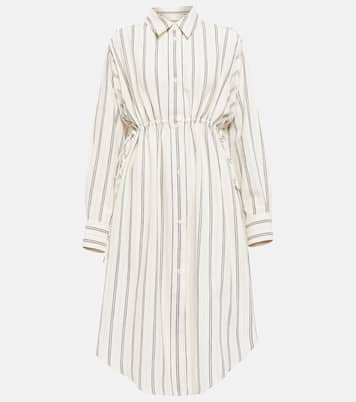 Robe chemise rayée en coton et laine | MM6 Maison Margiela
