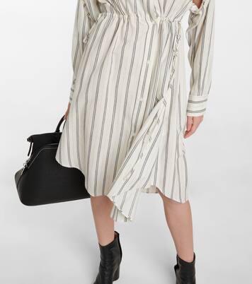Robe chemise rayée en coton et laine | MM6 Maison Margiela
