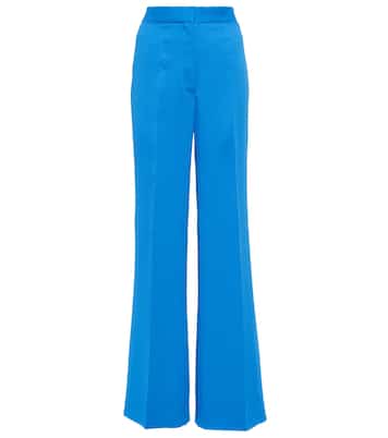 Pantalon ample à taille haute en sergé | Stella McCartney