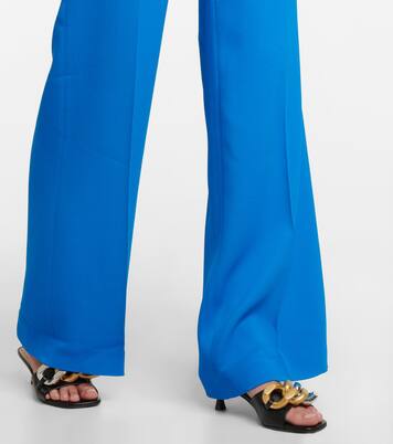 Pantalon ample à taille haute en sergé | Stella McCartney