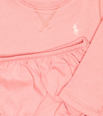 婴幼儿 — 棉质混纺针织连衣裙与灯笼裤套装 | Polo Ralph Lauren Kids