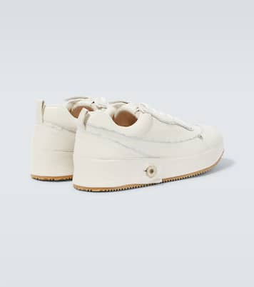 Deconstructed leather sneakers | Loewe