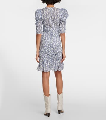 Robe Galdino en coton à fleurs | Marant Etoile