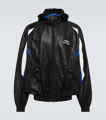 Leather hoodie | Balenciaga
