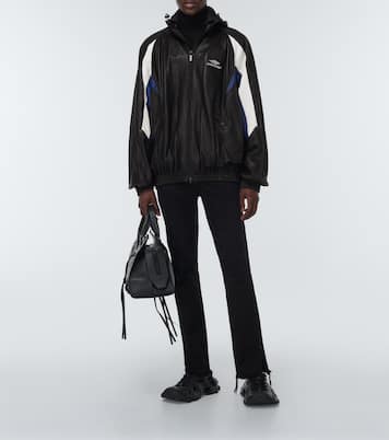 Leather hoodie | Balenciaga