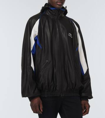 Leather hoodie | Balenciaga
