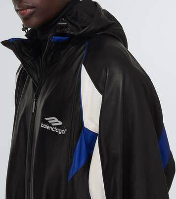 Leather hoodie | Balenciaga