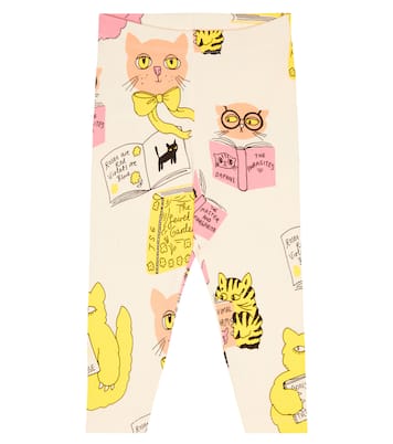 Baby printed cotton leggings | Mini Rodini