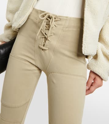 Schmale Mid-Rise-Hose aus Denim | Entire Studios