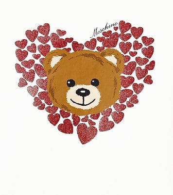 Teddy Bear cotton-blend jersey top | Moschino Kids