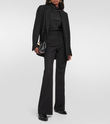 Pantalon évasé Tafira à taille mi-haute | Joseph