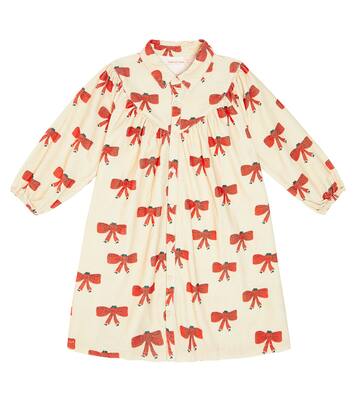 Tiny Bow cotton corduroy dress | Tinycottons