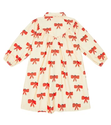 Tiny Bow cotton corduroy dress | Tinycottons