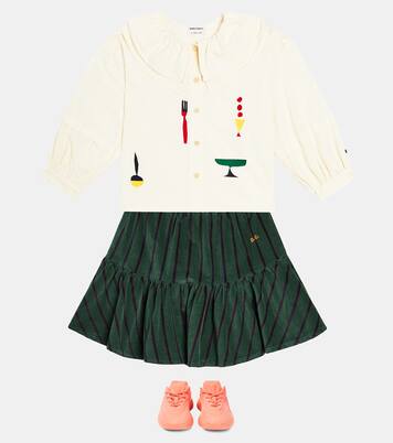 Striped velvet skirt | Bobo Choses