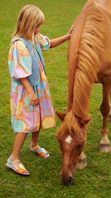 Printed cotton dress | Stella McCartney Kids