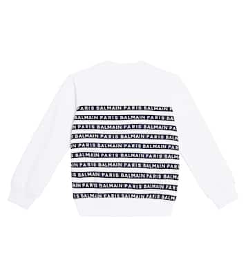 Sweat-shirt en coton à logo | Balmain Kids