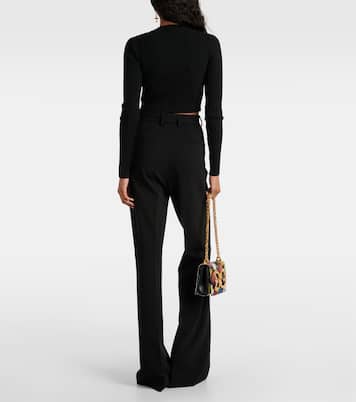 Cropped-Cardigan aus Rippstrick | Dolce&Gabbana