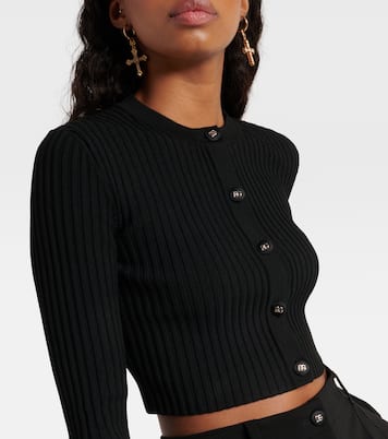 Cropped-Cardigan aus Rippstrick | Dolce&Gabbana