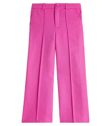 Pantalones de traje de lino y algodón | Chloé Kids